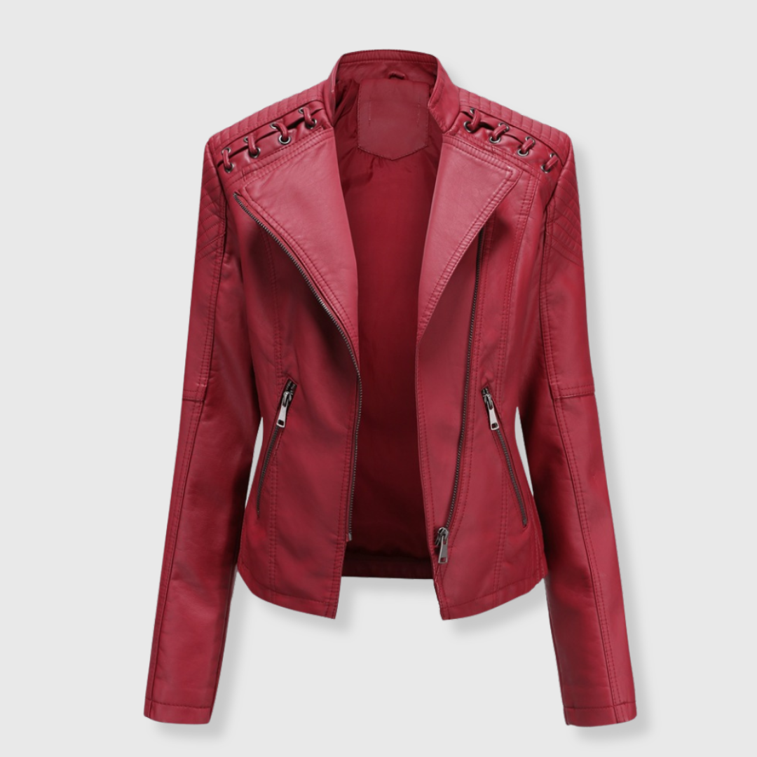 Vera | Kurze Biker-Lederjacke