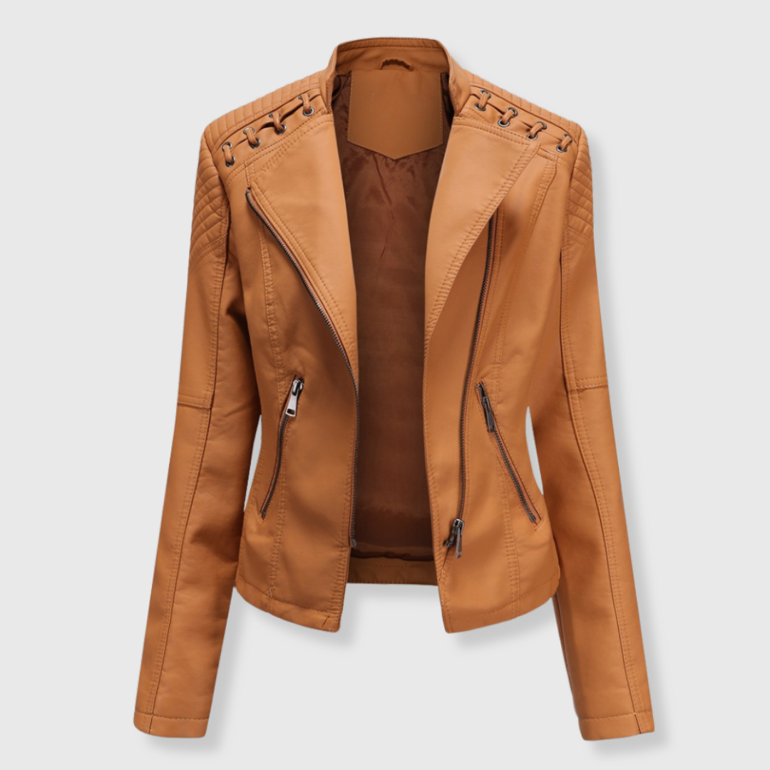 Vera | Kurze Biker-Lederjacke