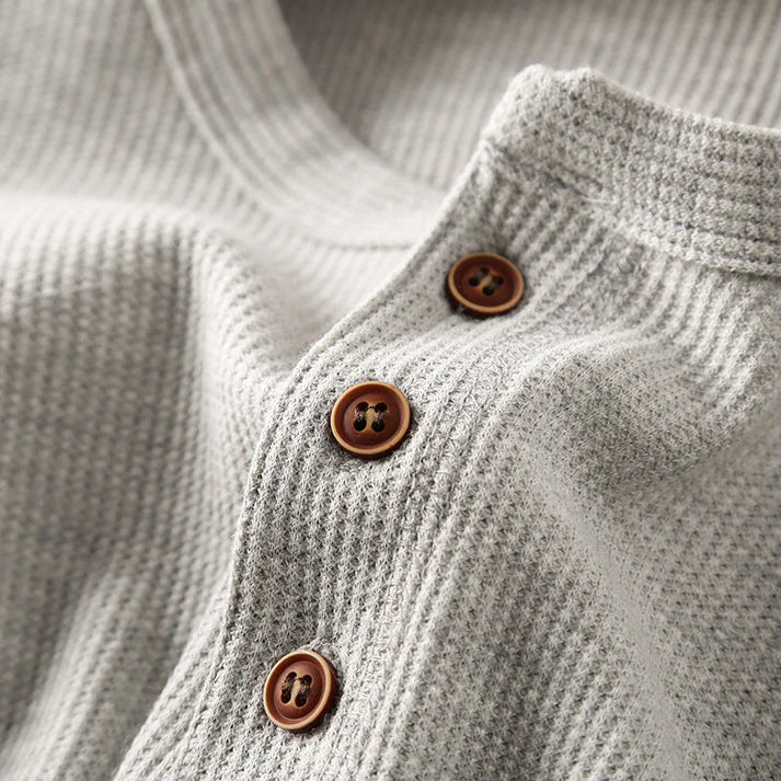 Mason Cotton Henley Shirt