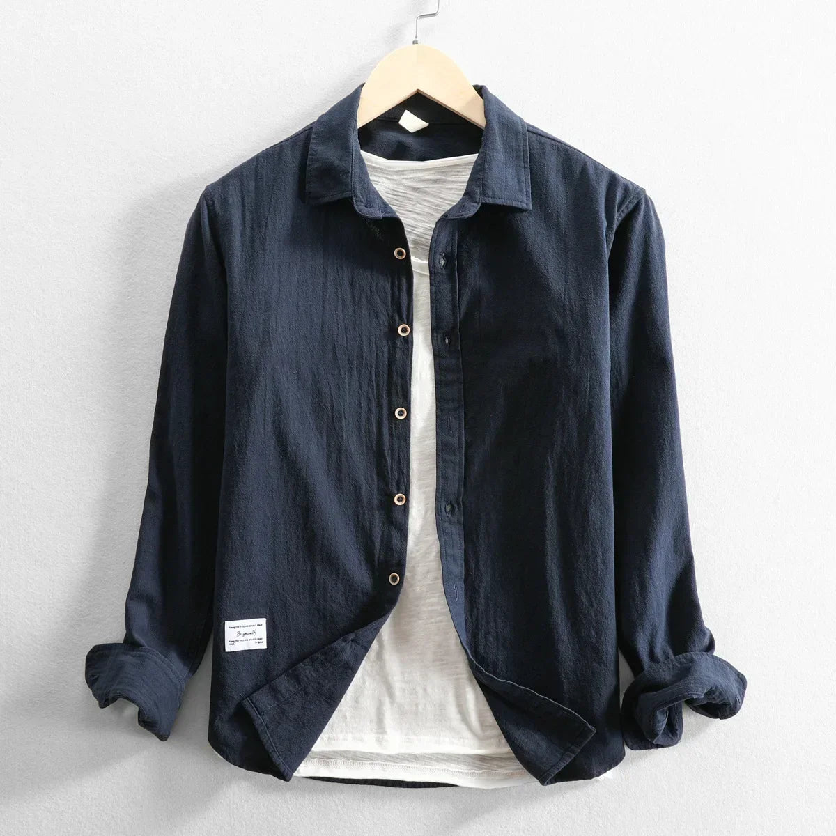 Grayson Breezy Cotton Long-Sleeve Shirt