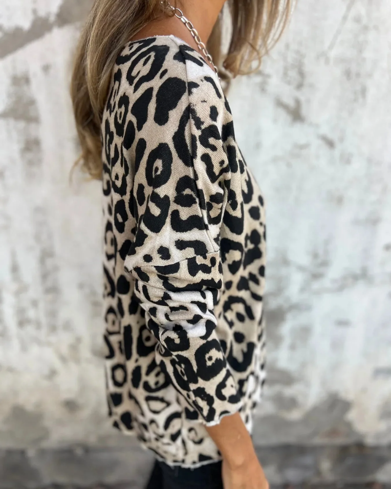 Selva | Leopardenmuster-Pullover