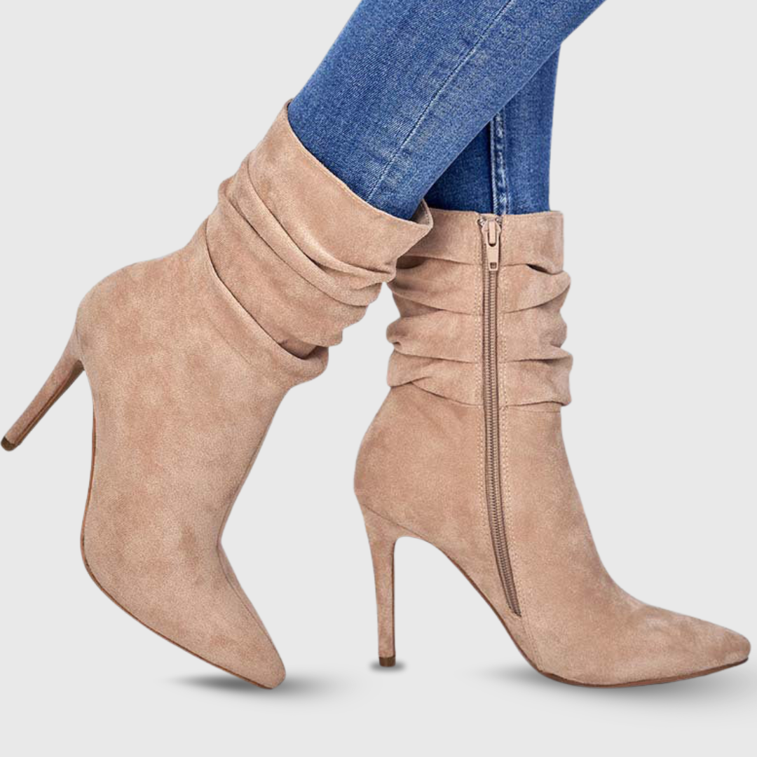 Monica | Premium-Stiefel in Veloursoptik
