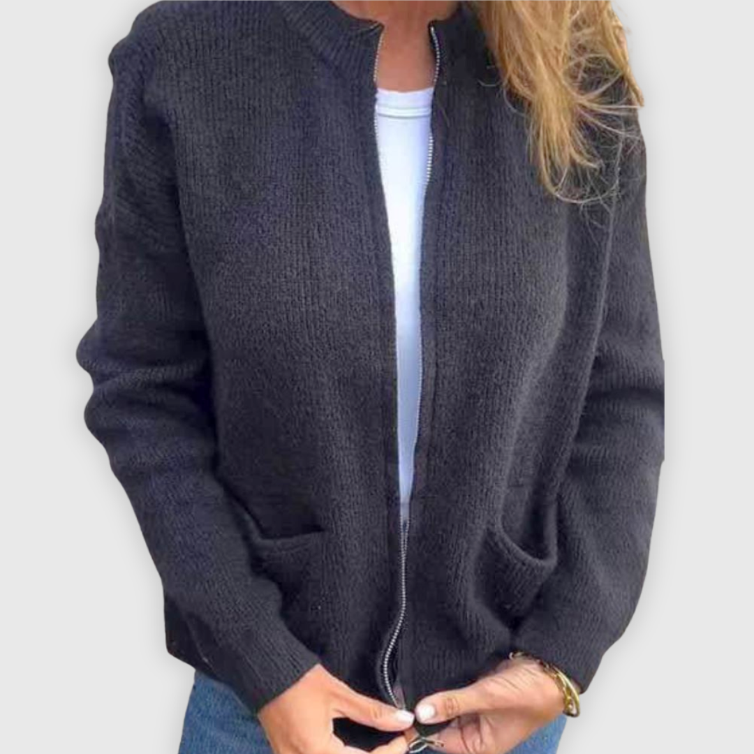 Eva | Handgenähte Baumwoll-Strickjacke