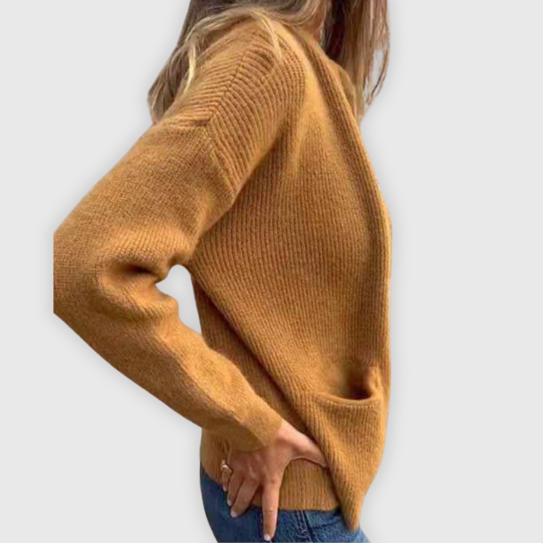 Eva | Handgenähte Baumwoll-Strickjacke