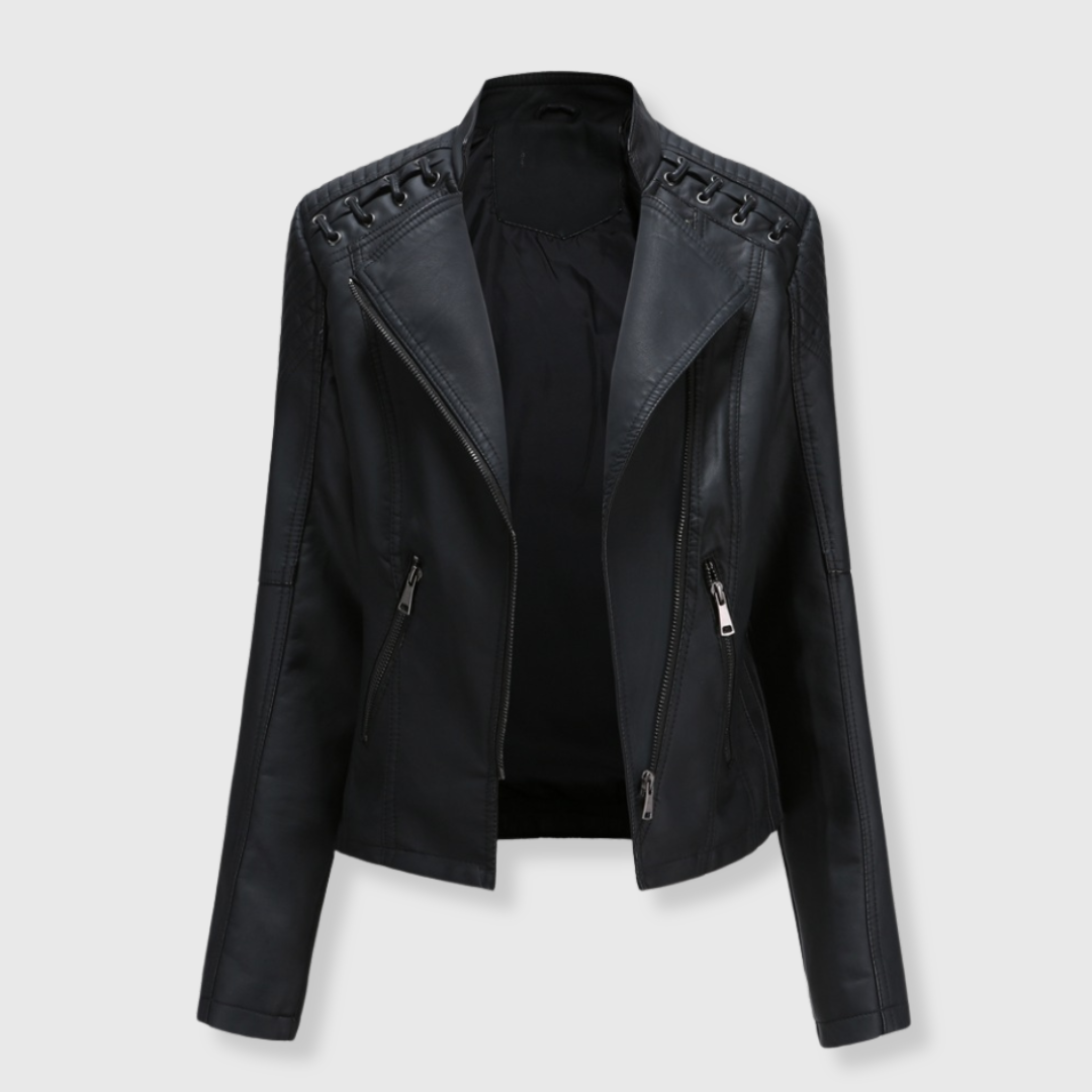 Vera | Kurze Biker-Lederjacke