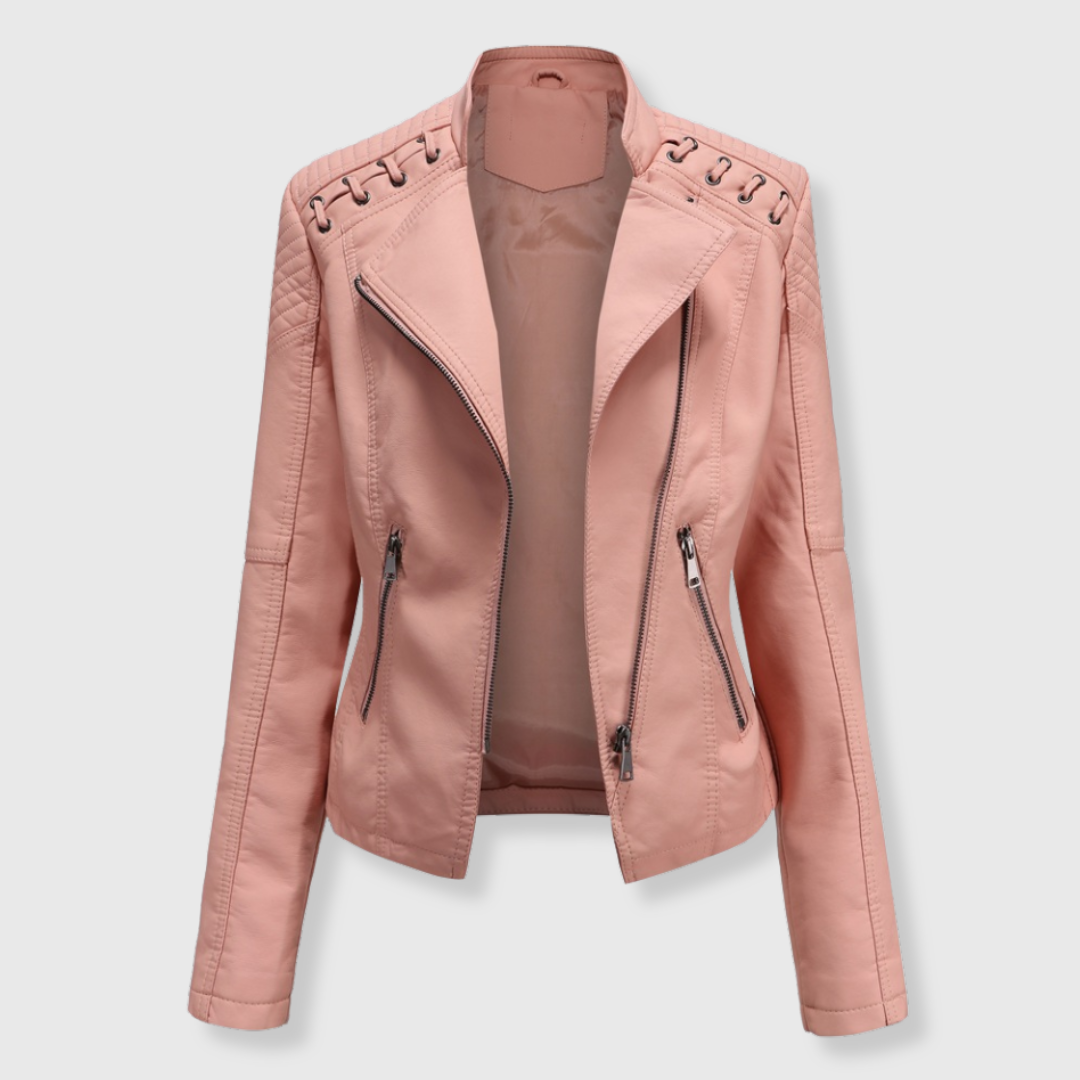 Vera | Kurze Biker-Lederjacke