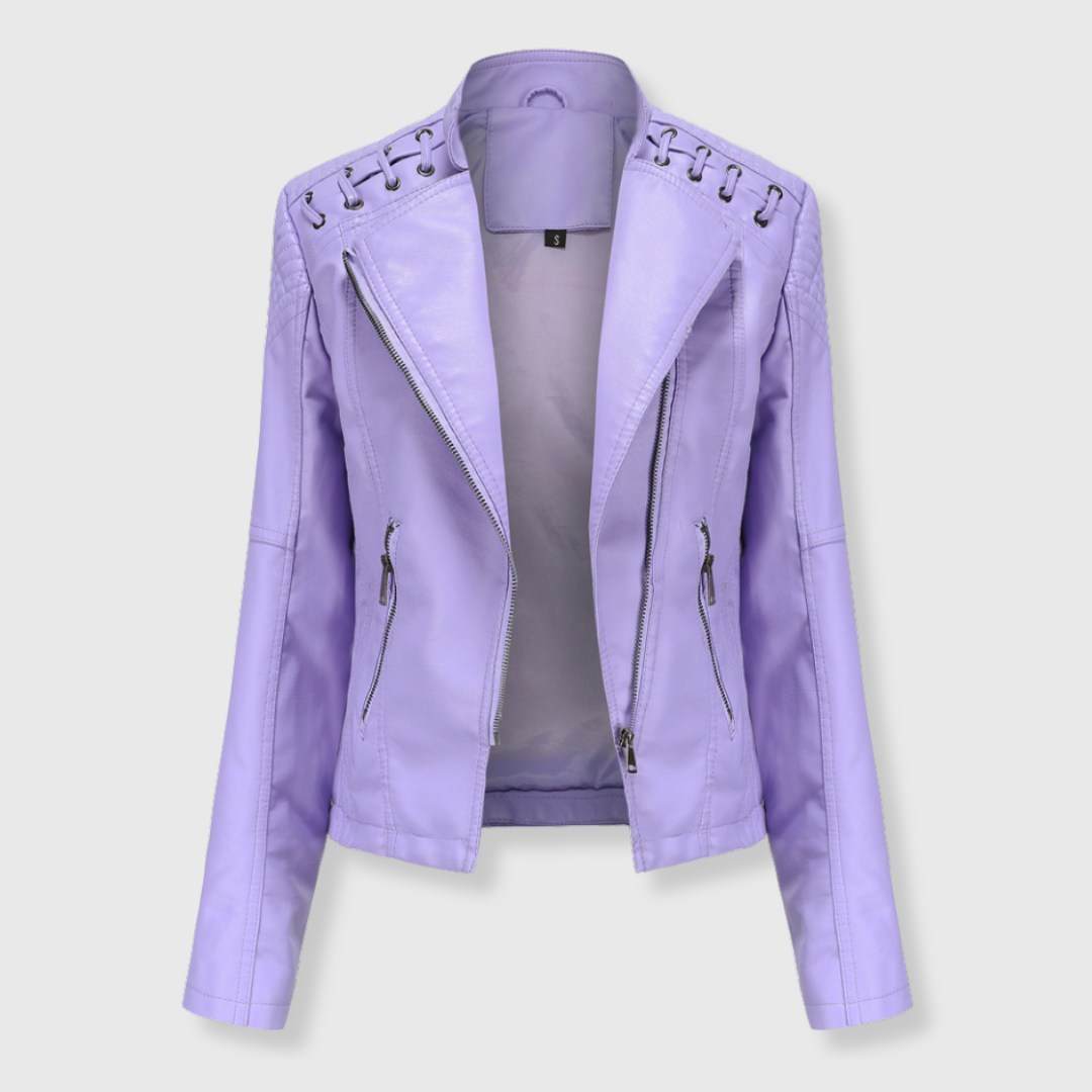 Vera | Kurze Biker-Lederjacke
