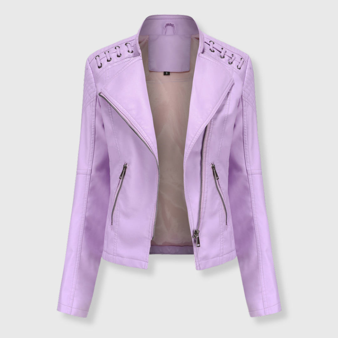 Vera | Kurze Biker-Lederjacke