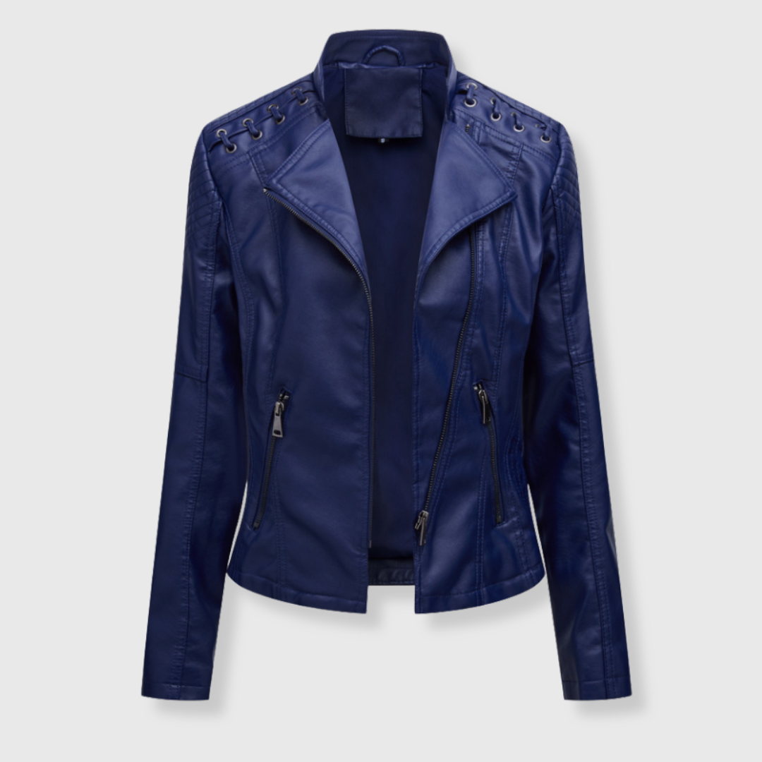 Vera | Kurze Biker-Lederjacke