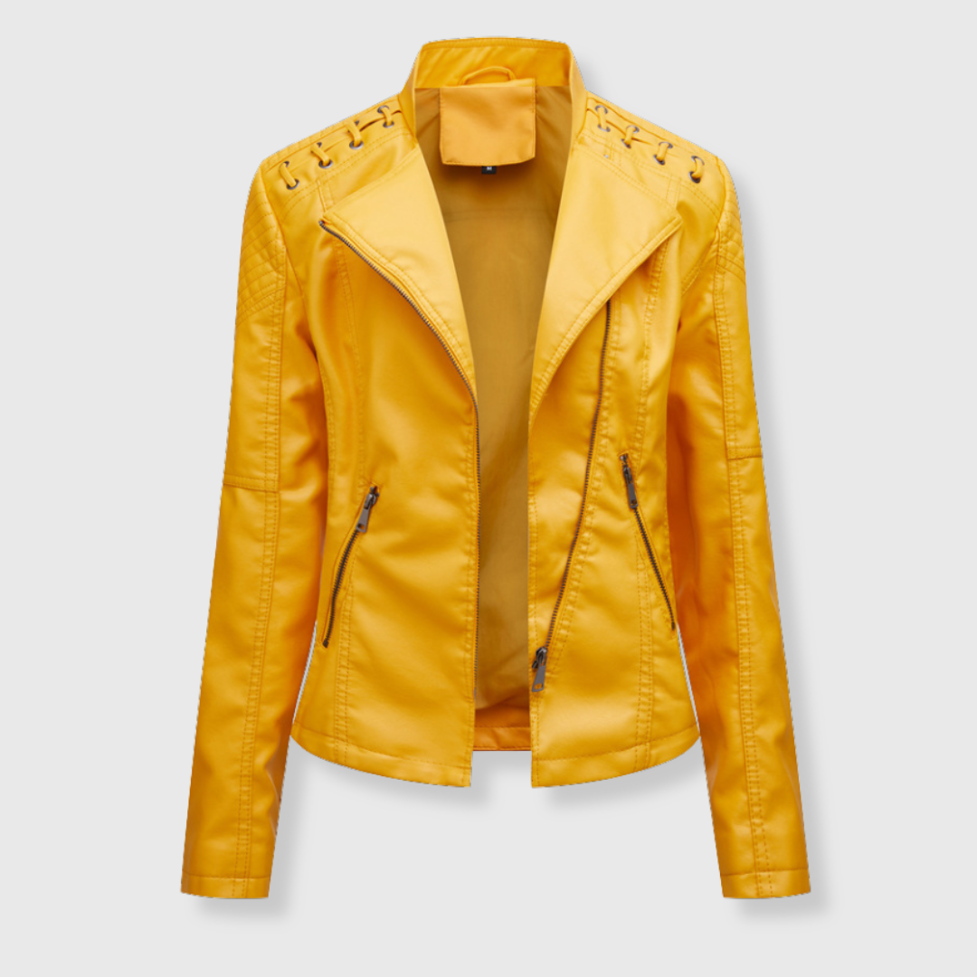 Vera | Kurze Biker-Lederjacke