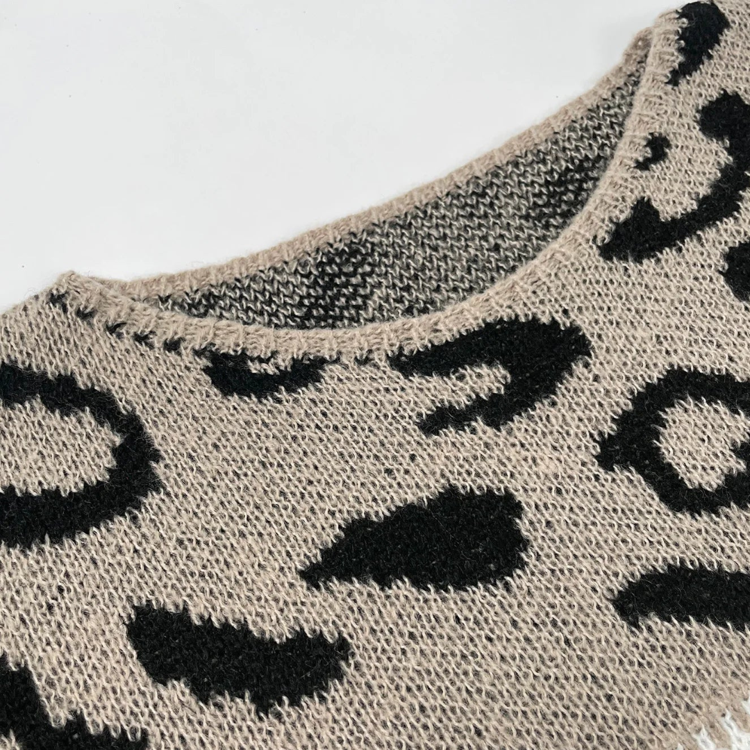 Gilda | Eleganter Pullover mit Leopardenmuster