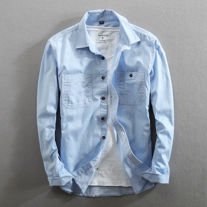 Shigoto Cotton Long Sleeve Button-Up Shirt