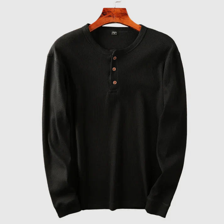 Mason Cotton Henley Shirt